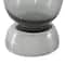 Black Glass Vase Set with Wavy Opening & Gold Speckles